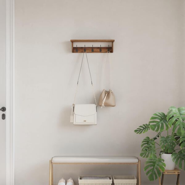 vidaXL Fogas Barna 50 x 10 x 14 cm T&ouml;m&ouml;r Mahag&oacute;ni Fa