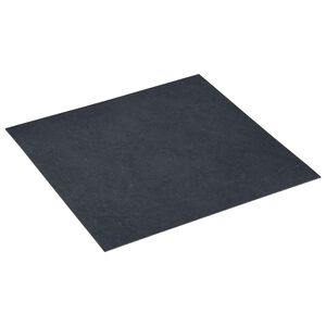 vidaXL &Ouml;ntapad&oacute;s Padl&oacute; Panelek Fekete m&aacute;rv&aacute;ny 30,5 x 30,5 cm 20 db PVC
