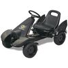 vidaXL ped&aacute;los gokart kocsi &aacute;ll&iacute;that&oacute; &uuml;l&eacute;ssel fekete