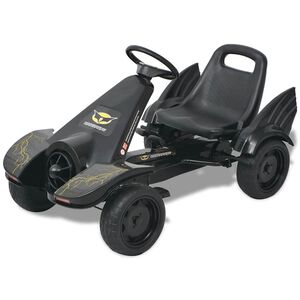 vidaXL ped&aacute;los gokart kocsi &aacute;ll&iacute;that&oacute; &uuml;l&eacute;ssel fekete