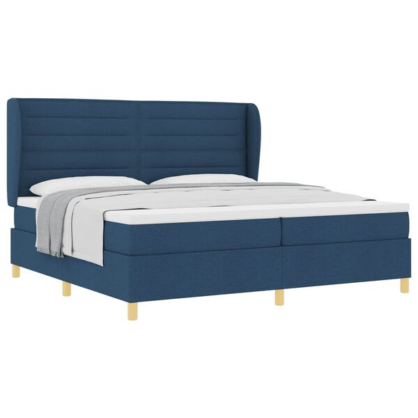vidaXL Boxspring &aacute;gy matraccal S&ouml;t&eacute;tsz&uuml;rke 90x190 cm Sz&ouml;vet K&eacute;k sz&ouml;vet