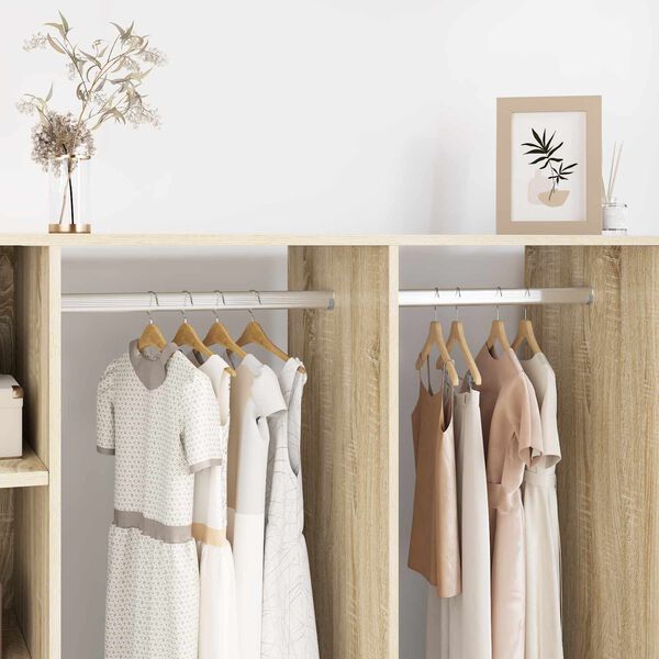 vidaXL Szekr&eacute;ny r&uacute;d 12 pcs Ez&uuml;st 764 x 15 x 29 mm Alum&iacute;nium &ouml;tv&ouml;zet