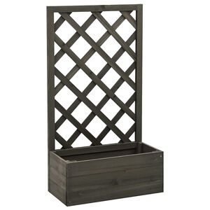vidaXL sz&uuml;rke t&ouml;m&ouml;r fenyőfa r&aacute;csos kerti &uuml;ltetől&aacute;da 50x25x90 cm