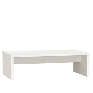 vidaXL feh&eacute;r t&ouml;m&ouml;r fenyőfa monitor&aacute;llv&aacute;ny 50x27x15 cm
