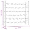 vidaXL fehér fém bortartó állvány 36 palackhoz