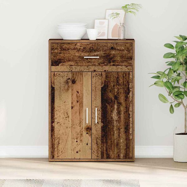 vidaXL Sz&eacute;f fi&oacute;kkal &Ouml;reg fa 60 x 30 x 84 cm Faanyag