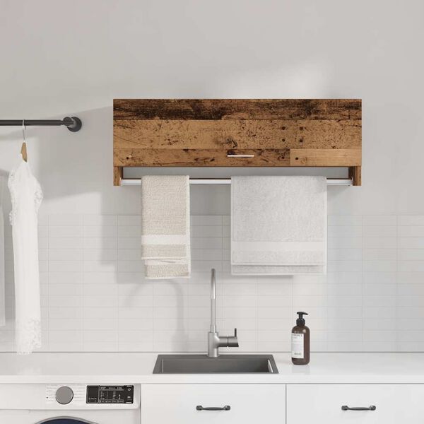 vidaXL szekr&eacute;ny R&eacute;gi fa 100x32,5x35 cm G&eacute;pelt fa