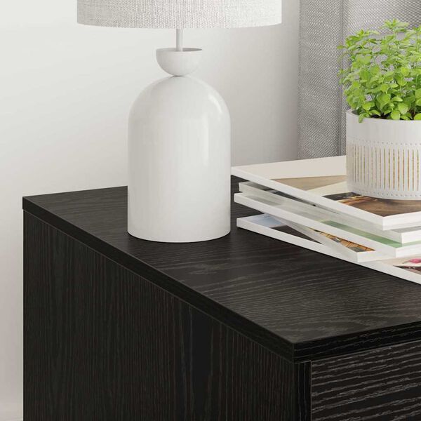 vidaXL Macska Alomt&aacute;lca B&uacute;tor Fekete t&ouml;lgy 47 x 59 x 42 cm Faanyag