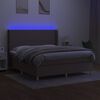 vidaXL t&oacute;psz&iacute;nű sz&ouml;vet rug&oacute;s &eacute;s LED-es &aacute;gy matraccal 180 x 200 cm