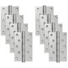 vidaXL Zsan&eacute;r 8 db 130 x 75 x 13 mm Ez&uuml;st Ac&eacute;l