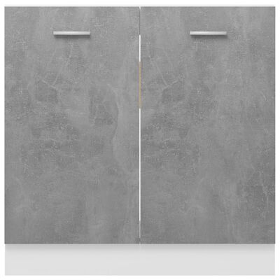 vidaXL betonszürke forgácslap mosogató alsószekrény 80 x 46 x 81,5 cm