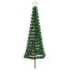vidaXL LED-es csillog&oacute; kar&aacute;csonyfa f&ouml;ldny&aacute;rssal EKENAS 180 cm 220 LED