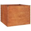 vidaXL rozsda sz&iacute;nű corten ac&eacute;l kerti magas&aacute;gy&aacute;s 100 x 100 x 77 cm