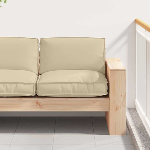 vidaXL Raklap p&aacute;rna &uuml;lőfel&uuml;lethez B&eacute;zs 80 x 80 x 12 cm Oxford sz&ouml;vet