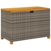 vidaXL sz&uuml;rke polyrattan &eacute;s ak&aacute;cfa kerti t&aacute;rol&oacute;l&aacute;da 110 x 55 x 63 cm