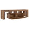 vidaXL antik fa színű szerelt fa TV-szekrény LED-ekkel 140x36,5x40 cm