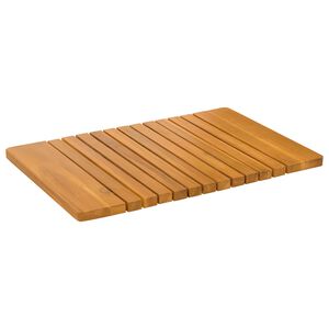 vidaXL F&uuml;rdőszoba szőnyeg Barna 59 x 40 cm T&ouml;m&ouml;r Ak&aacute;cfa