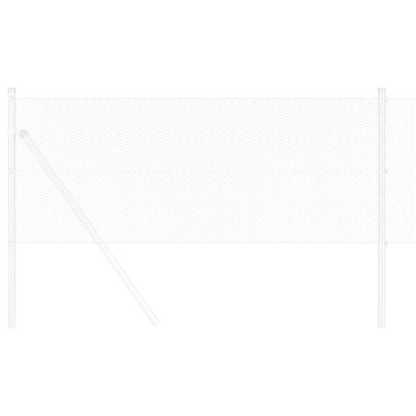 vidaXL Hexagon ker&iacute;t&eacute;s Ez&uuml;st 0,8 x 10 m Horganyzott ac&eacute;l