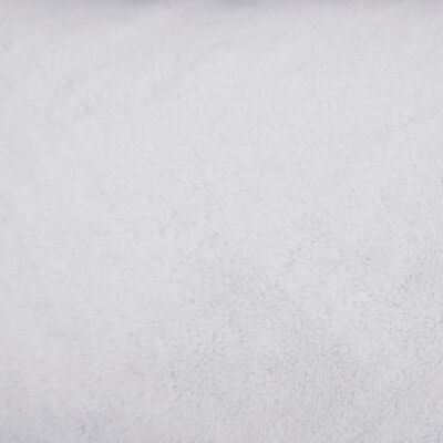 vidaXL szürke-fehér vászon hatású gyapjú kutyaágy 85,5 x 70 x 23 cm