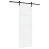 vidaXL Cs&uacute;sz&oacute; ajt&oacute; ORKDAL Feh&eacute;r &eacute;s Fekete 83 x 232 cm T&ouml;m&ouml;r Fenyőfa