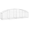 vidaXL &iacute;ves horganyzott vas gabion kos&aacute;r 200x50x40/60 cm
