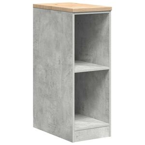 vidaXL gar&aacute;zs t&aacute;rol&oacute;szekr&eacute;ny Beton sz&uuml;rke 30x51x85 cm t&ouml;m&ouml;rfa fenyőfa