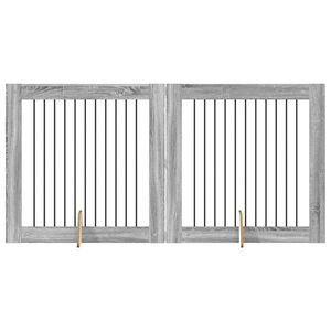 vidaXL Kutyaj&aacute;tsz&oacute; 2 pcs Sz&uuml;rke Sonoma 100 x 100 cm Horganyzott ac&eacute;l