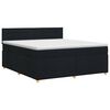 vidaXL Boxspring &aacute;gy matraccal fejt&aacute;ml&aacute;val Fekete 160 x 200 cm Sz&ouml;vet