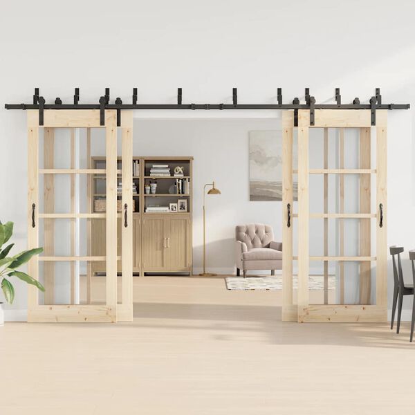 vidaXL fekete ac&eacute;l tol&oacute;ajt&oacute; f&eacute;mszerel&eacute;k k&eacute;szlet 400 cm