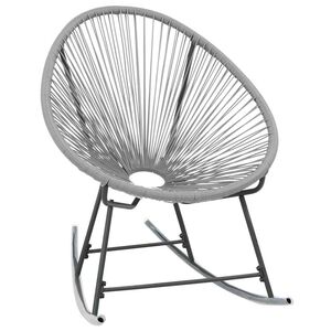 vidaXL sz&uuml;rke polyrattan k&uuml;lt&eacute;ri hintatalpas kagyl&oacute;sz&eacute;k