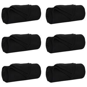 vidaXL Takar&oacute;k 6 db Fekete 170 x 130 cm 1.86 kg Gyapj&uacute;