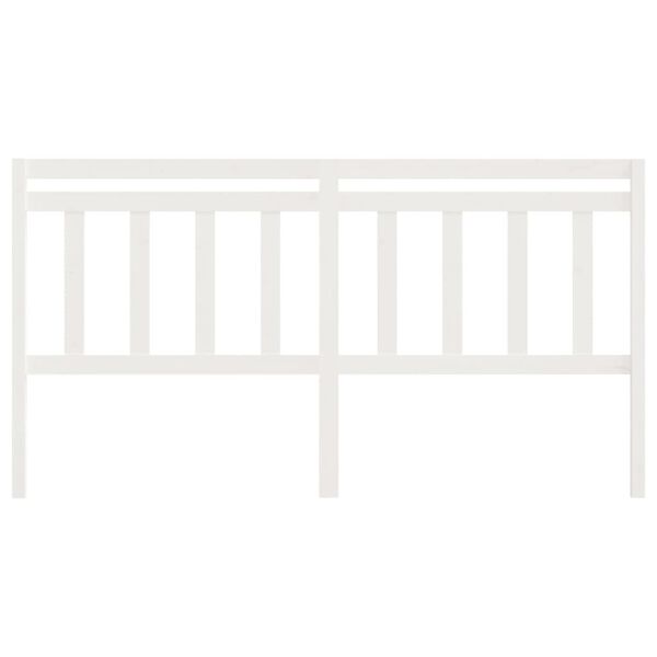 vidaXL feh&eacute;r t&ouml;m&ouml;r fenyőfa &aacute;gyfejt&aacute;mla 206 x 4 x 100 cm