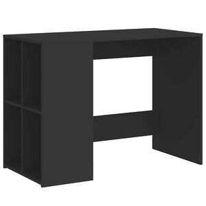 vidaXL fekete szerelt fa &iacute;r&oacute;asztal 102x50x75 cm