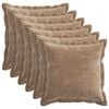 vidaXL P&aacute;rna huzat 6 db HOUTEN Barna 40 x 40 cm Chenille Sz&ouml;vet