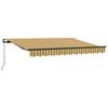 vidaXL Beh&uacute;zhat&oacute; napellenző S&aacute;rga 350 x 200 cm sz&ouml;vet