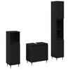 vidaXL Fürdőszoba Bútor Készlet 3 pcs Fekete tölgy 30 x 30 x 190 cm