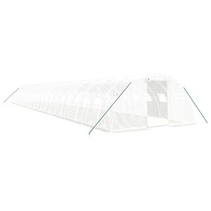 vidaXL feh&eacute;r ac&eacute;lv&aacute;zas melegh&aacute;z 88 m&sup2; 22x4x2 m