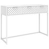 vidaXL feh&eacute;r ac&eacute;l t&aacute;lal&oacute;asztal 106 x 35 x 75 cm