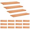 vidaXL L&eacute;pcsőszőnyegek 16 db 100 x 25 x 2 cm Lakk T&ouml;m&ouml;r b&uuml;kkfa