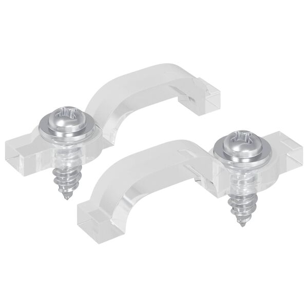 vidaXL LED szalagklipszek 2 pcs &Aacute;tl&aacute;tsz&oacute; 23,8 x 7,3 x 4,3 mm