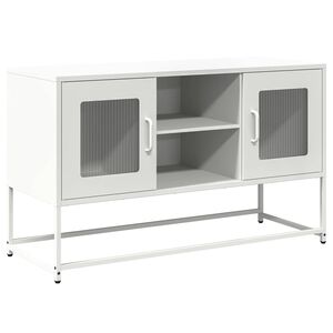 vidaXL feh&eacute;r ac&eacute;l TV-szekr&eacute;ny 100,5x39x60,5 cm