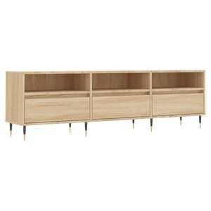 vidaXL sonoma t&ouml;lgy sz&iacute;nű szerelt fa fali TV-szekr&eacute;ny 150x30x44,5 cm