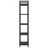 vidaXL K&ouml;nyvespolc Fekete t&ouml;lgy 56 x 34 x 171 cm Faanyag