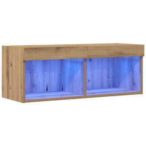 vidaXL TV szekr&eacute;ny garnit&uacute;ra 80 x 30 x 30 cm k&eacute;zműves t&ouml;lgy Szerelt Fa