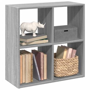 vidaXL sz&uuml;rke sonoma szerelt fa elv&aacute;laszt&oacute; k&ouml;nyvespolc 69,5x29x69,5 cm