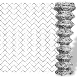 vidaXL ez&uuml;st horganyzott ac&eacute;l dr&oacute;tker&iacute;t&eacute;s 15 x 1,5 m