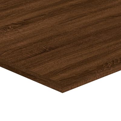 vidaXL 4 db barna tölgy színű szerelt fa fali polc 80 x 40 x 1,5 cm