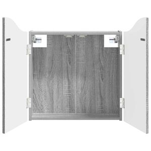 vidaXL Darts szekr&eacute;ny Sz&uuml;rke Sonoma 56 x 12 x 63 cm Szerelt Fa
