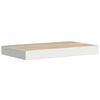 vidaXL 4 db t&ouml;lgysz&iacute;nű &eacute;s feh&eacute;r MDF lebegő fali polc 40 x 23 x 3,8 cm