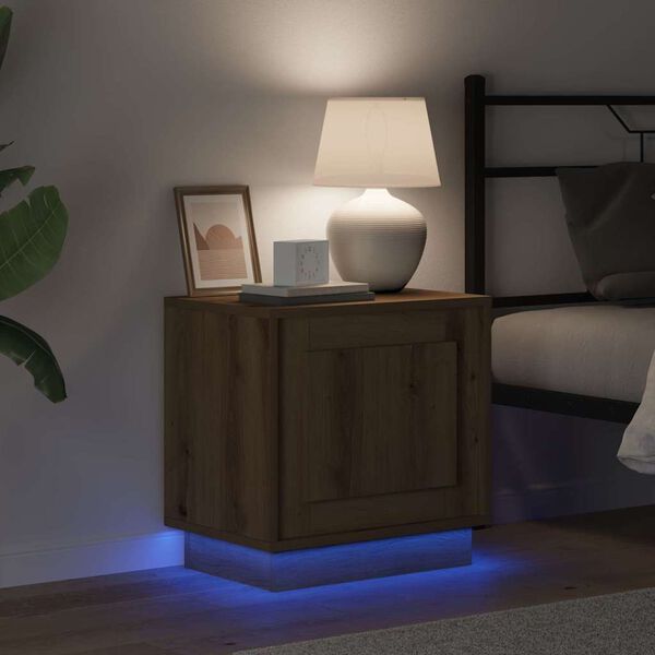 vidaXL &Eacute;jjeliszekr&eacute;ny Artisan t&ouml;lgy 44 x 34,5 x 45 cm Faanyag